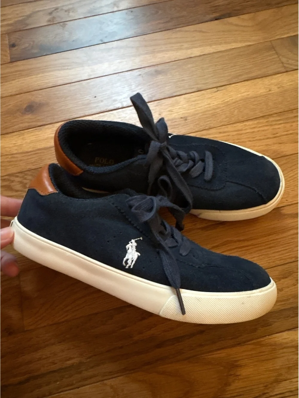 Boys size 2y polo Ralph Lauren shoes